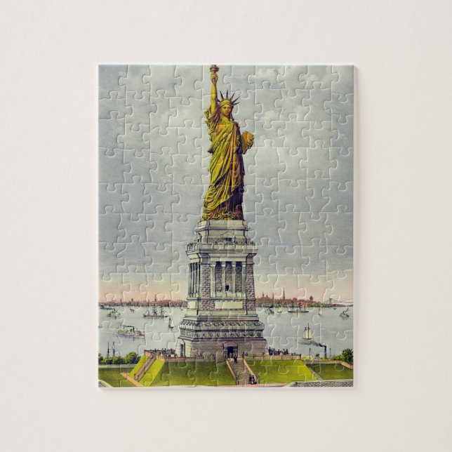 Puzzle Estatua de la Libertad Viaje en Nueva York (Vertical)