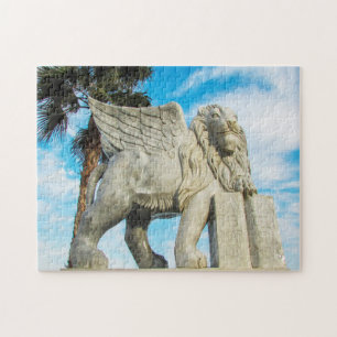 Puzzle Estatua de león alado de Larnaca.