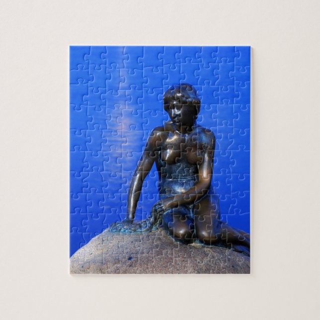 Puzzle Estatua de little mermaid, Copenhague, Dinamarca (Vertical)