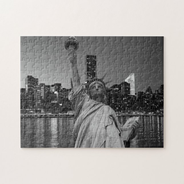 Puzzle Estatua de los rascacielos de Liberty Manhattan (Horizontal)