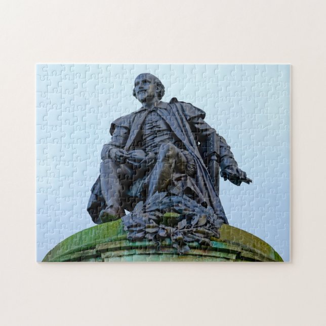 Puzzle Estatua de William Shakespeare (Horizontal)