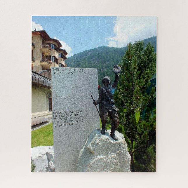 Puzzle Estatua del Alpine Club, Zermatt, Suiza (Vertical)