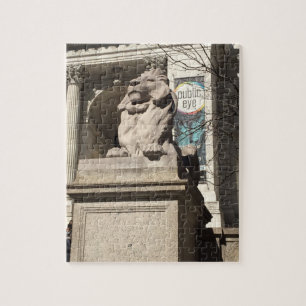 Puzzle Estatua del León de la Biblioteca Pública de Nueva