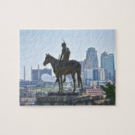 Puzzle Estatua del Scout, Kansas City, Misuri