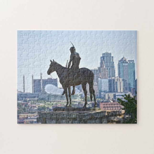 Puzzle Estatua del Scout, Kansas City, Misuri (Horizontal)
