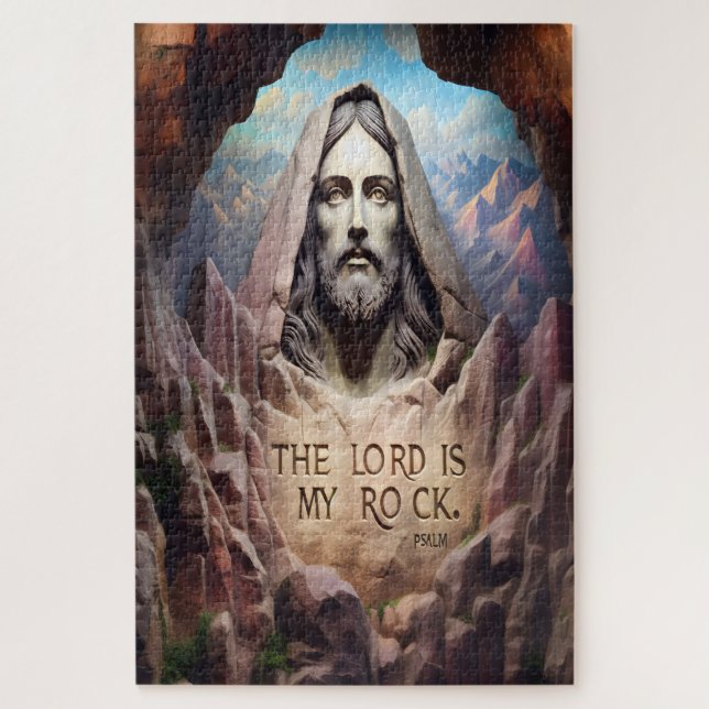 Puzzle Estatua Divina: El Señor Es Mi Roca (Vertical)