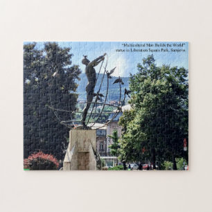 Puzzle Estatua en el Parque Sarajevo en Bosnia