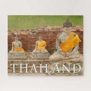 Puzzle Estatuas de Budas sentados   Ayutthaya, Tailandia