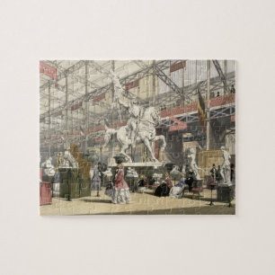 Puzzle Estatuas en la sección de Bélgica del gran Exhibi