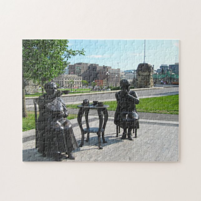 Puzzle Estatuas Famous Five Ottawa. (Horizontal)