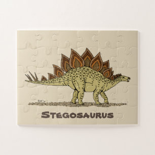 Puzzle Estegosaurio de Dinosaurio Jurásico