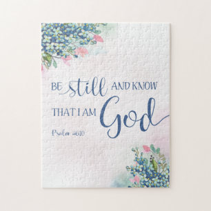 Puzzle Estén quietos y sepan que yo soy Dios, Sal 46:10