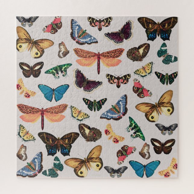 Puzzle Estética de mariposa vintage (Vertical)
