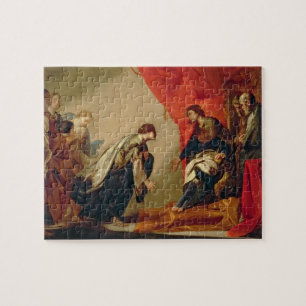 Puzzle Esther delante de Ahasuerus, c.1645-50 (aceite en