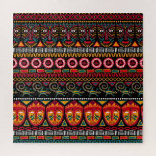 Puzzle Estilo Africano: Decorativo Patrón Delicioso.