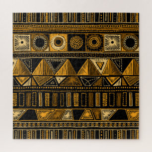 Puzzle Estilo Azteca: Tribal Étnica Sin Marea.
