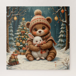 Puzzle 🌸 Estilo de Hogar con Brillo Acogedor del Oso de 
