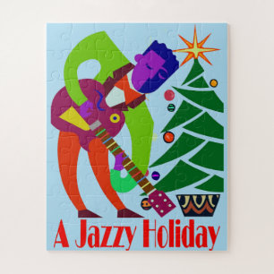 Puzzle Estilo de los Navidades Jazz Man