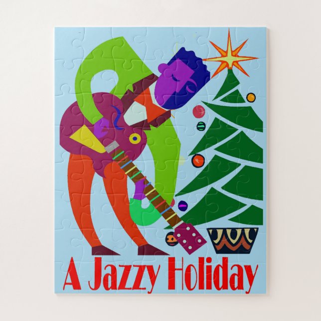 Puzzle Estilo de los Navidades Jazz Man (Vertical)
