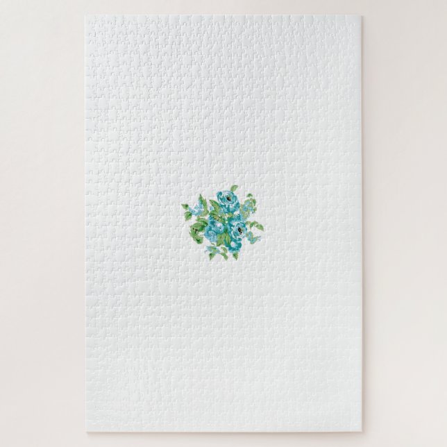 Puzzle Estilo Decorativo, Mint Cream, Azul Fuente, Verde  (Vertical)