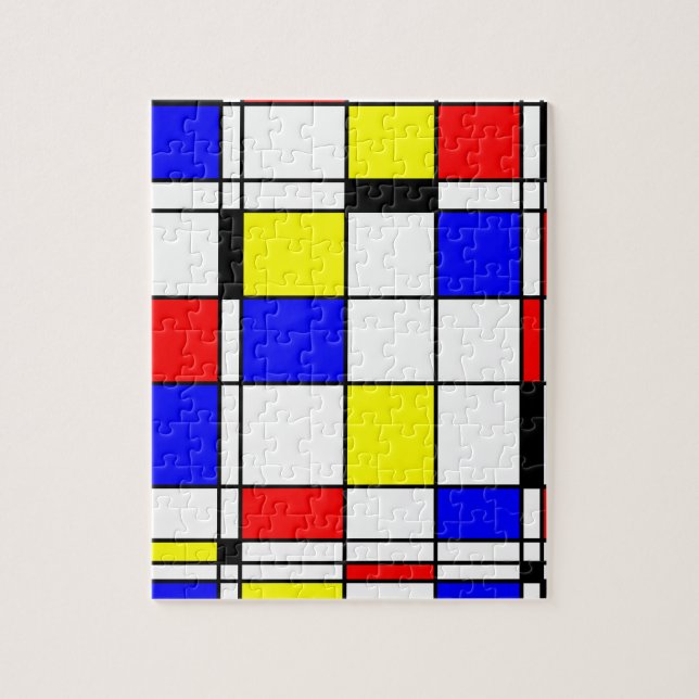 Puzzle Estilo del arte de Mondrian (Vertical)
