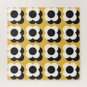 Puzzle Estilo escandinavo, patrón floral vintage