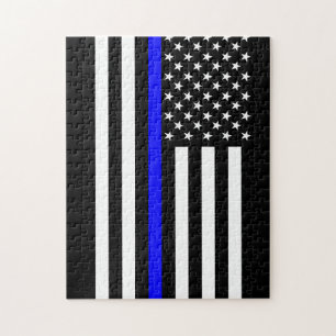 Puzzle Estilo fino del americano de Blue Line
