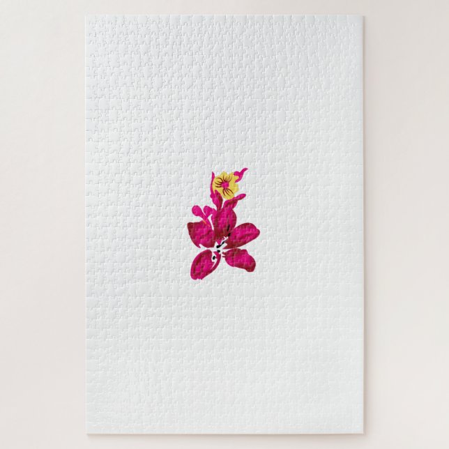 Puzzle Estilo floral, Crimson de ArtyClick, oro ligero (Vertical)