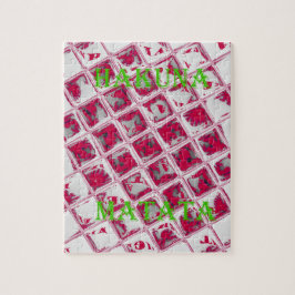 Puzzle Estilo Hakuna Matata Rojo