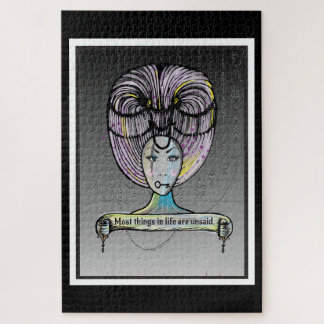 Puzzle Estilo punk al vapor Rococo lady ilustracion