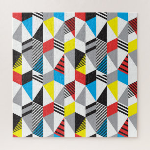 Puzzle Estilo Retro Bauhaus: Resumen sin Marea