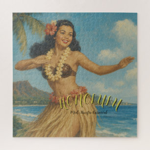 Puzzle Estilo vintage de viaje a Hawaii