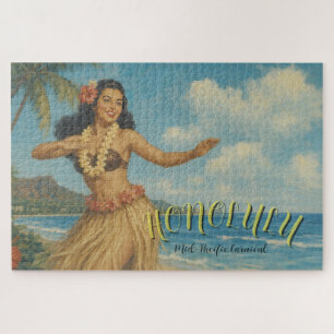 Puzzle Estilo vintage de viaje a Hawaii