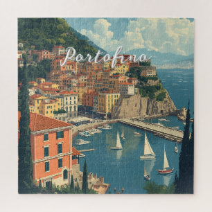 Puzzle Estilo vintage Portofino Genova Italia