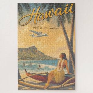 Puzzle Estilo Vintage Viaje a Hawaii