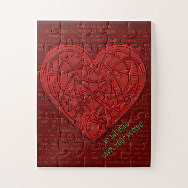 Puzzle ¿Esto No Es Amor? Valentine personalizado (Vertical)