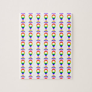 Puzzle Estoy aquí y orgulloso LGBT