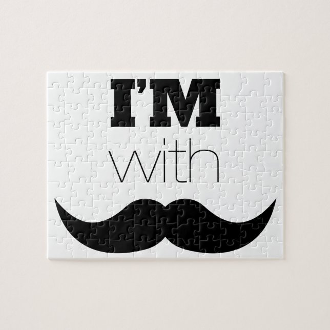Puzzle Estoy con Mustache (Horizontal)