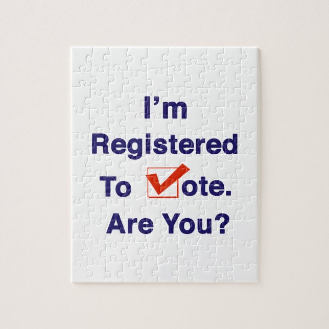 Puzzle Estoy inscrito para votar 2026 (Vertical)