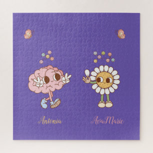 Puzzle Estoy tan feliz de que seamos amigos personalizado