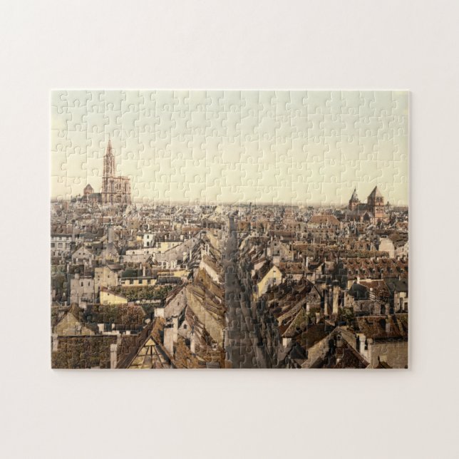 Puzzle Estrasburgo, Alsacia, Francia (Horizontal)