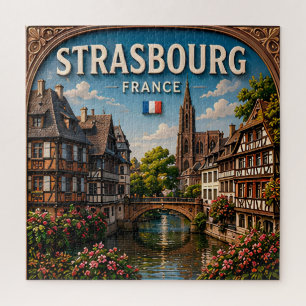 Puzzle 🏰 Estrasburgo Francia Canal Histórico