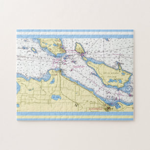 Puzzle Estrechos de Mackinac 11x14 Náutico
