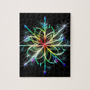 Puzzle Estrella de color retro