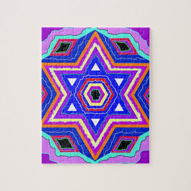 Puzzle Estrella de David judía (Vertical)