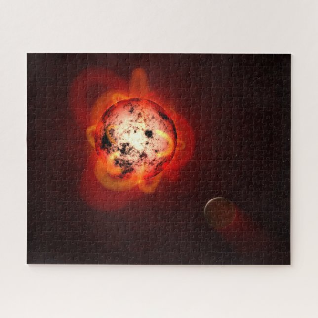 Puzzle Estrella De Enano Rojo Orbida Por Un Exoplaneta Hi (Horizontal)