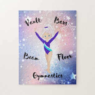 Puzzle Estrella de gimnasio banda rosa, ojos azules, azul