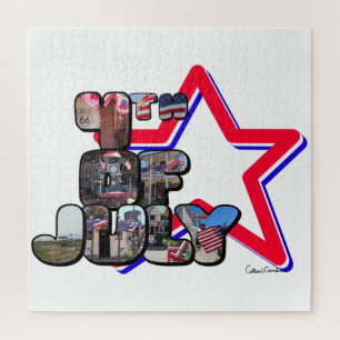 Puzzle Estrella de letra grande del 4 de julio