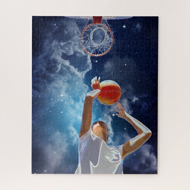 Puzzle Estrella futurista de baloncesto (Vertical)