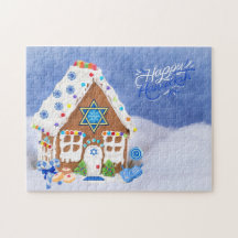 Estrella Hanukkah moderna de la casa David Gingerb